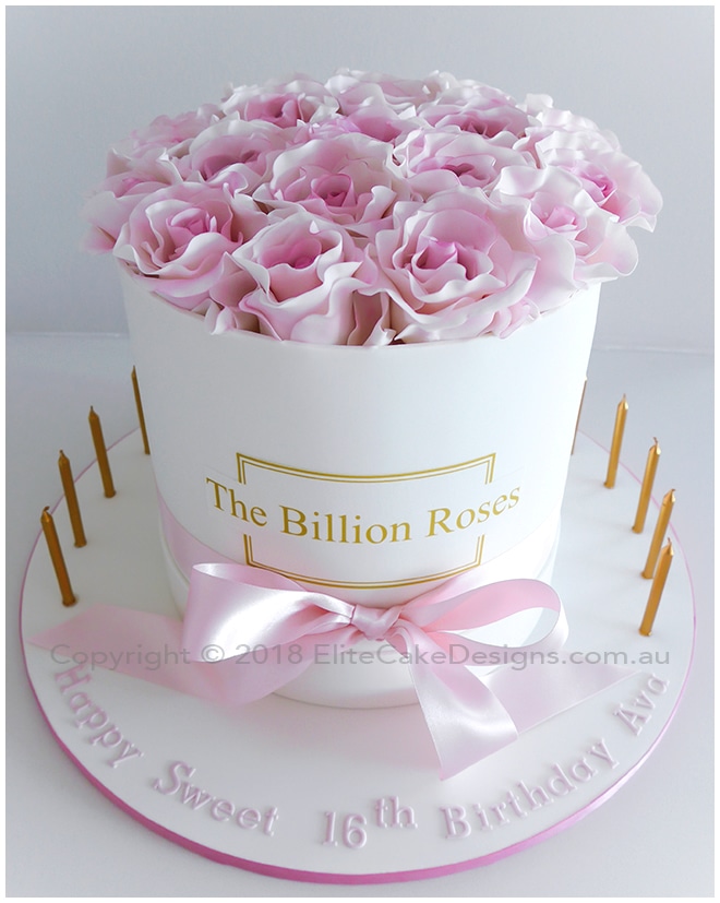 The Billion Roses birthday cake